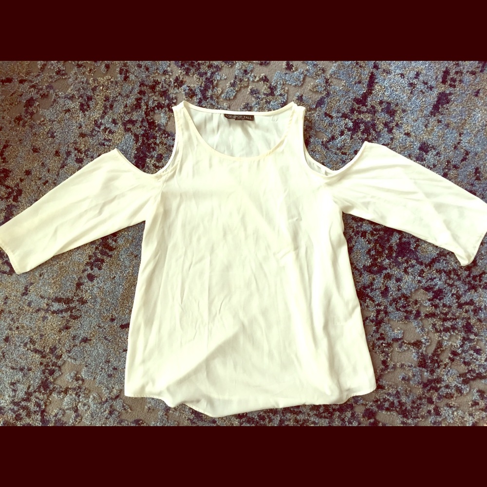 Top shop cold shoulder blouse